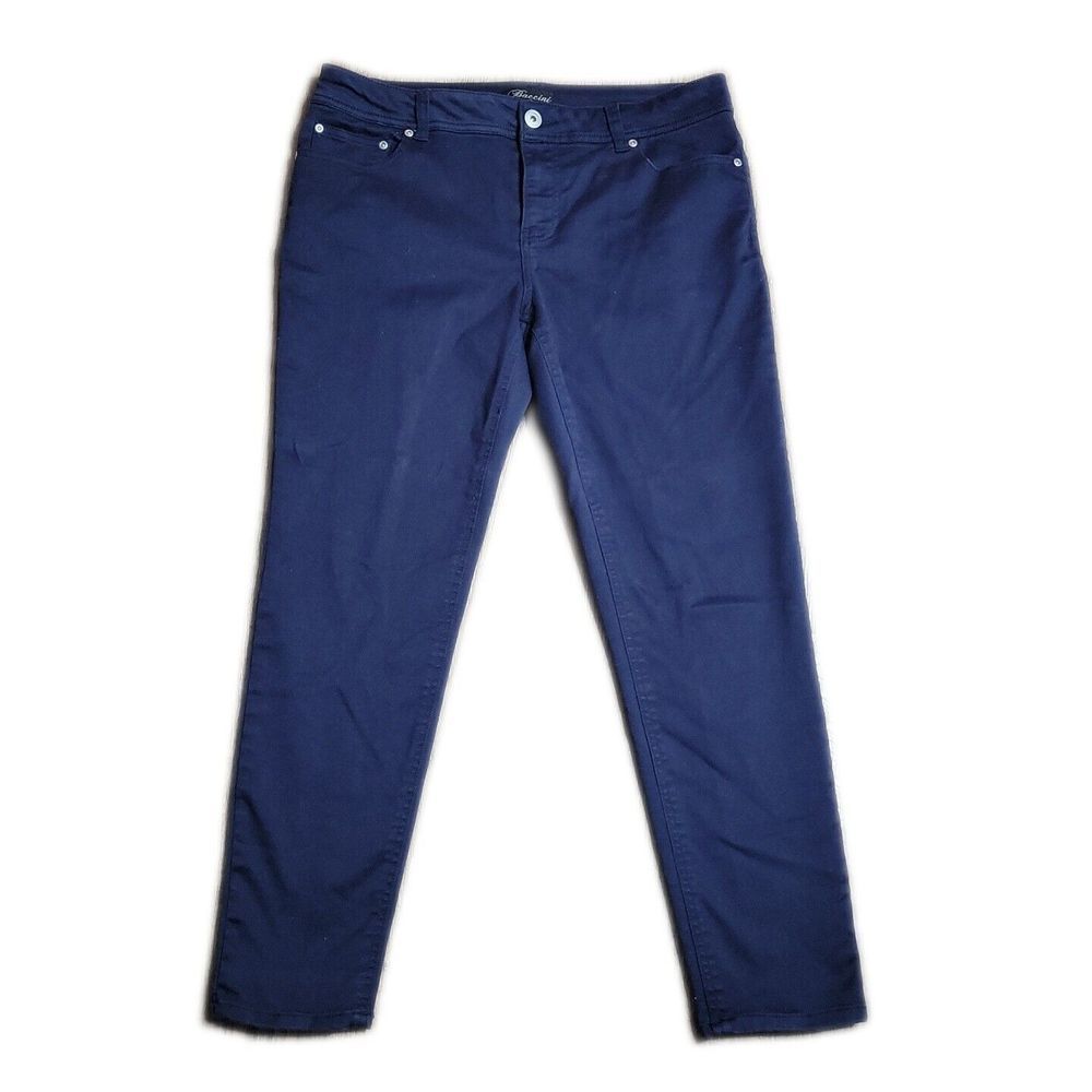 Baccini Skinny Pants ~ Sz 10 ~ Dark Blue ~ Mid Rise ~ 27" Inseam